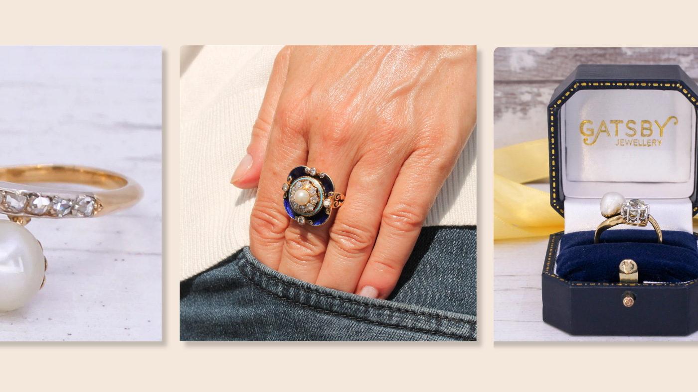 Antique gold pearl rings: how to choose, wear and care for them