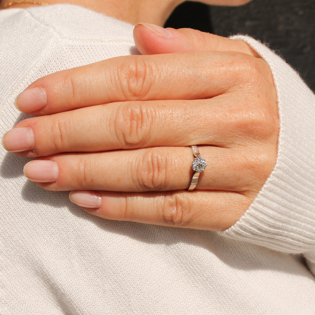 vintage old cut engagement ring