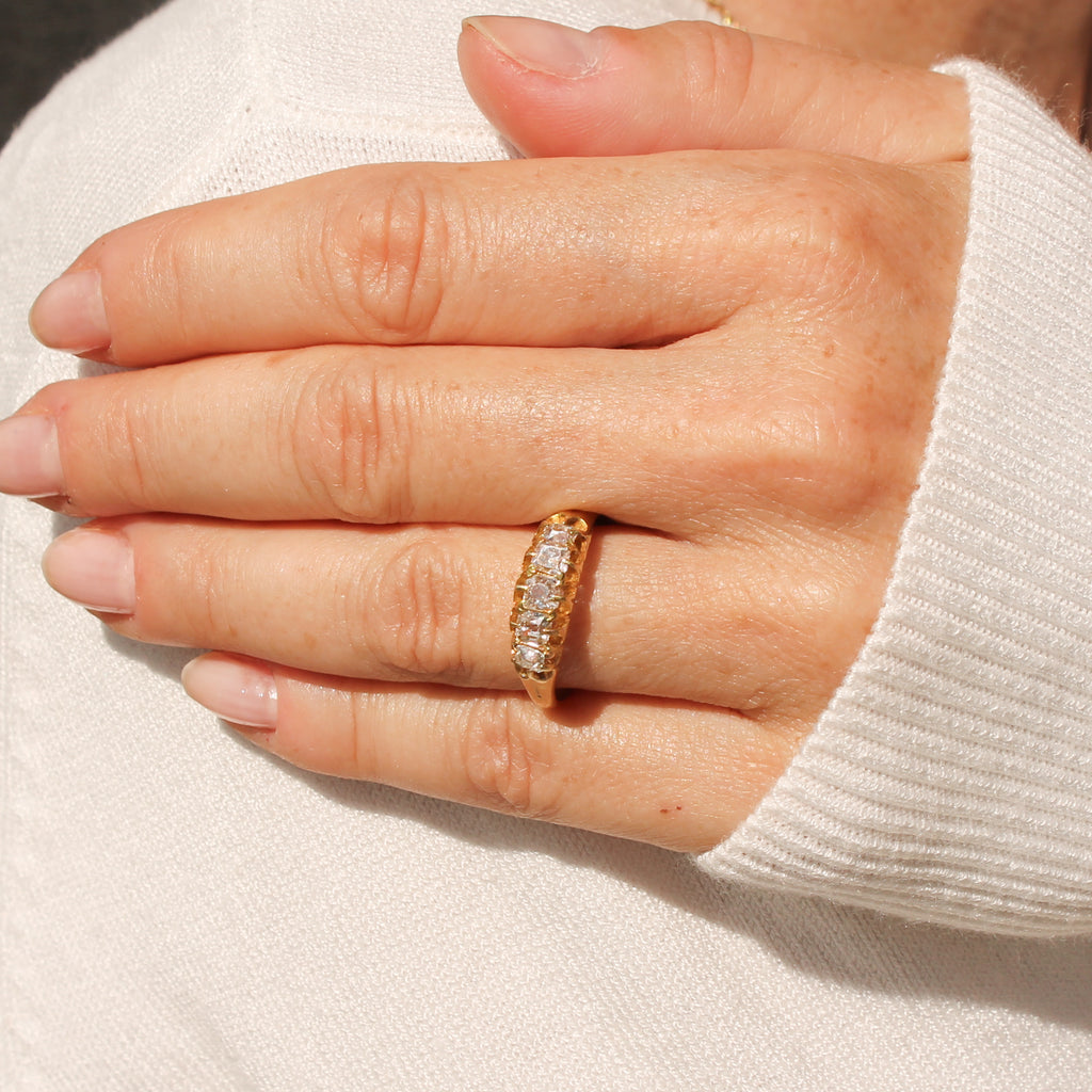 Victorian 5 Stone Diamond Ring