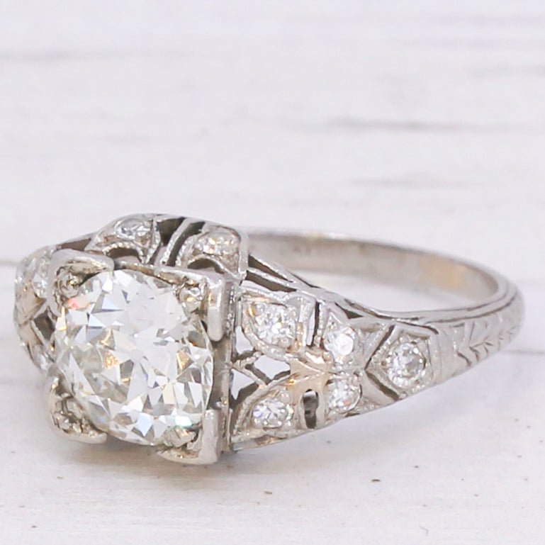 Art Deco engagement ring