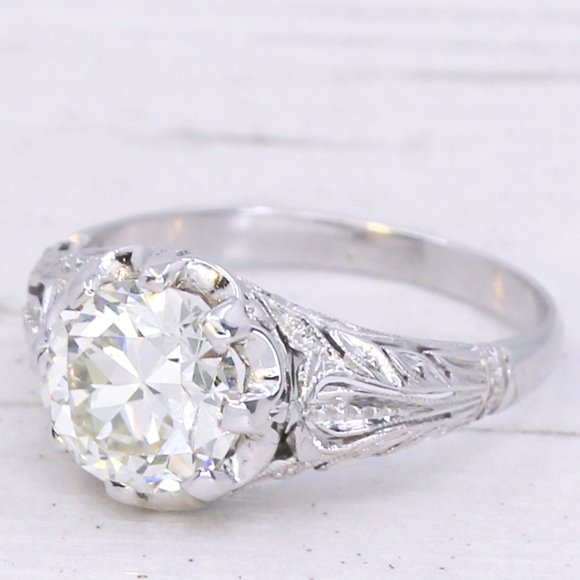 ornate vintage engagement ring