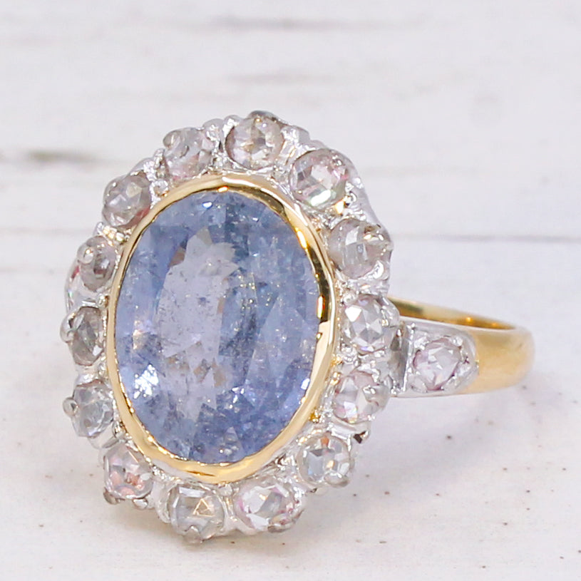 vintage sapphire and diamond ring