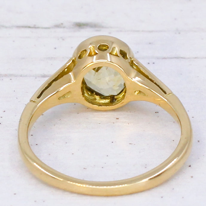 antique yellow sapphire 