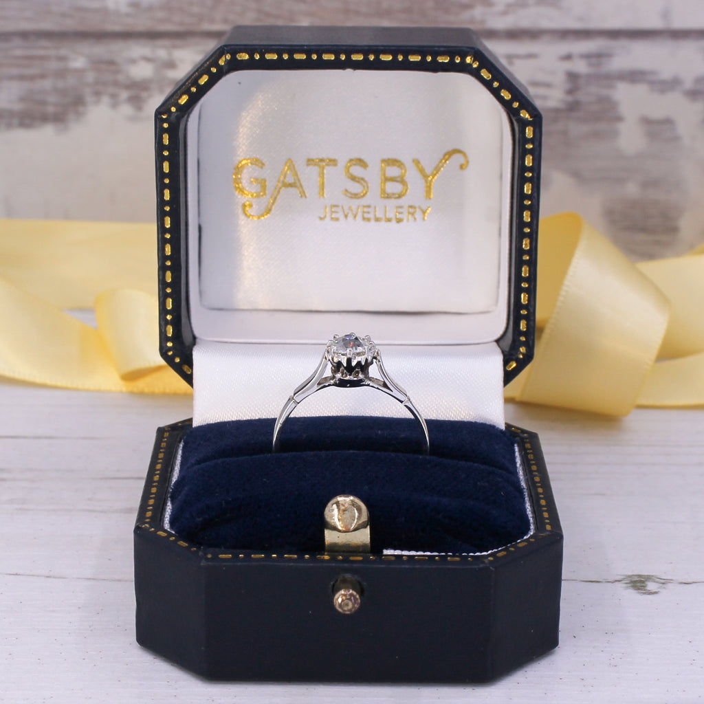 vintage old cut engagement ring