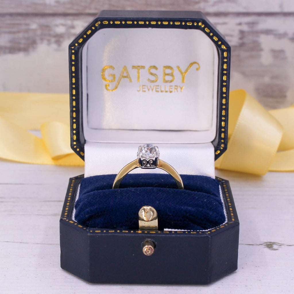 antique diamond solitaire ring
