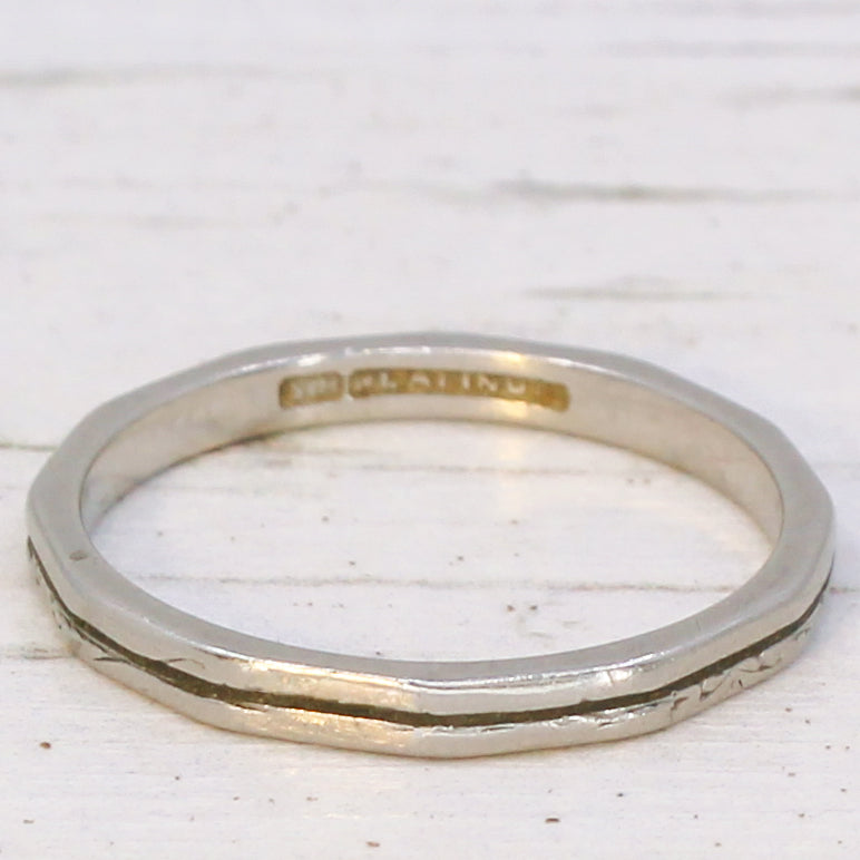 antique platinum wedding ring