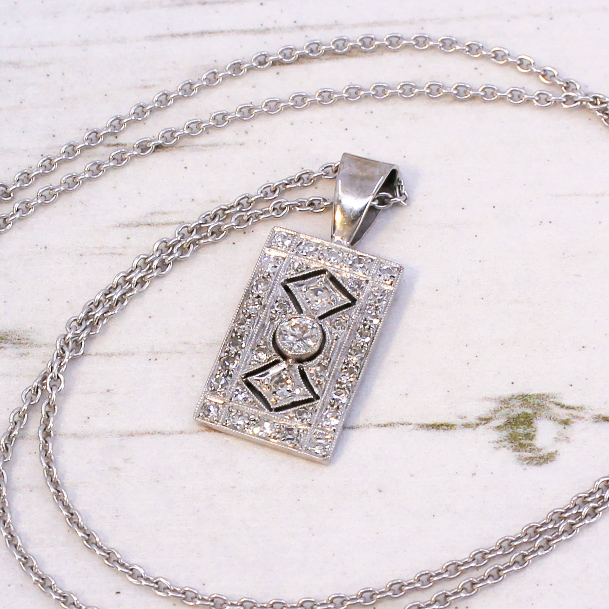 Art Deco diamond pendant