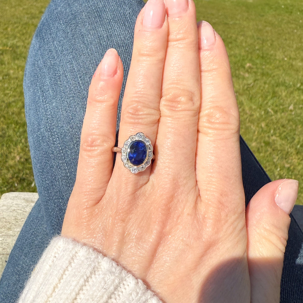 Burmese sapphire ring