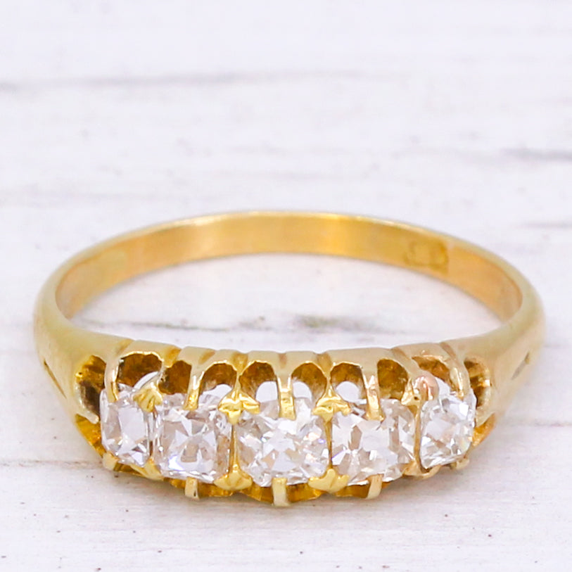Victorian 5 Stone Diamond Ring