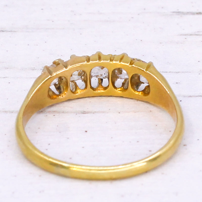 Victorian 5 Stone Diamond Ring
