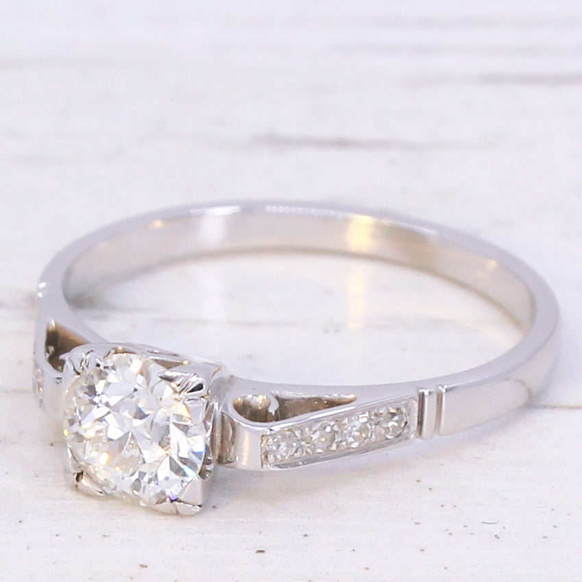 Art Deco diamond engagement ring