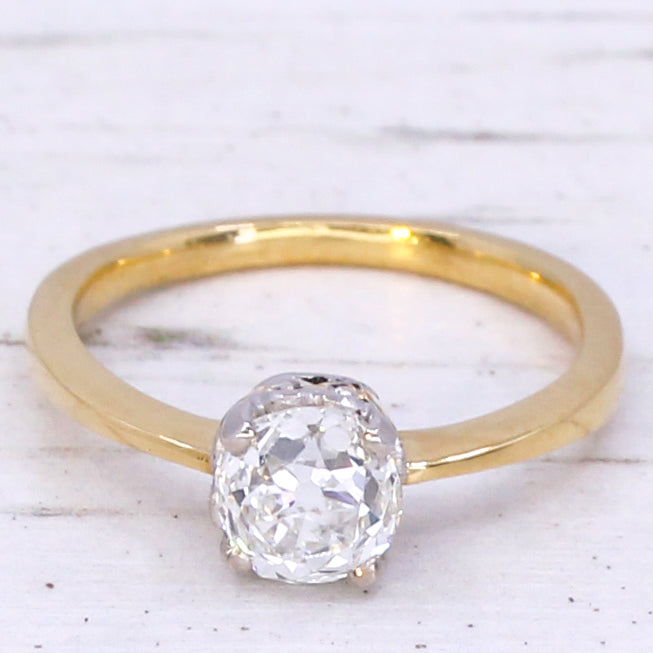antique diamond solitaire ring