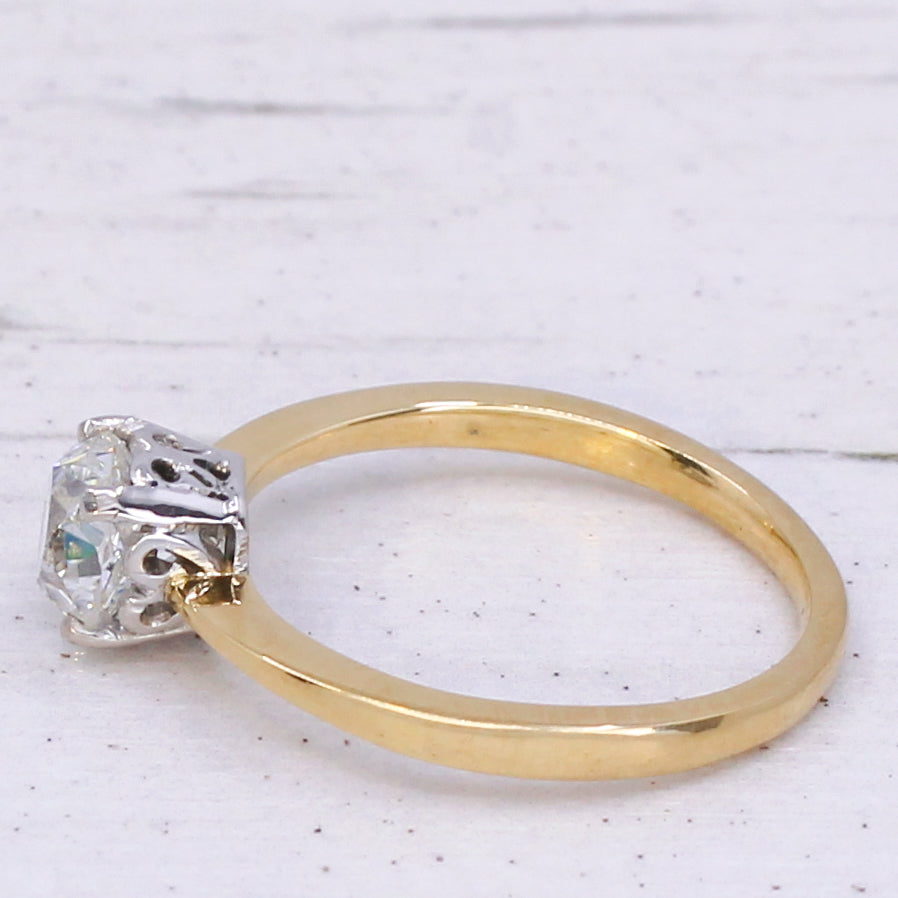 antique diamond solitaire ring