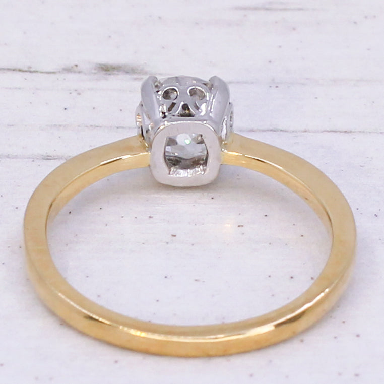 antique diamond solitaire ring