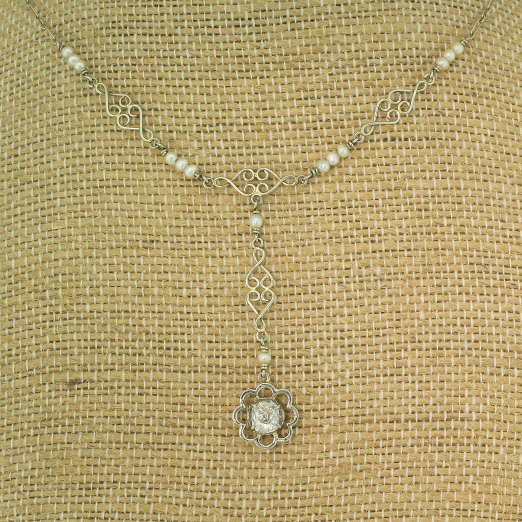 vintage diamond necklace