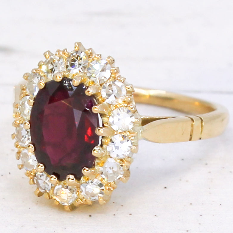 Unheated ruby ring