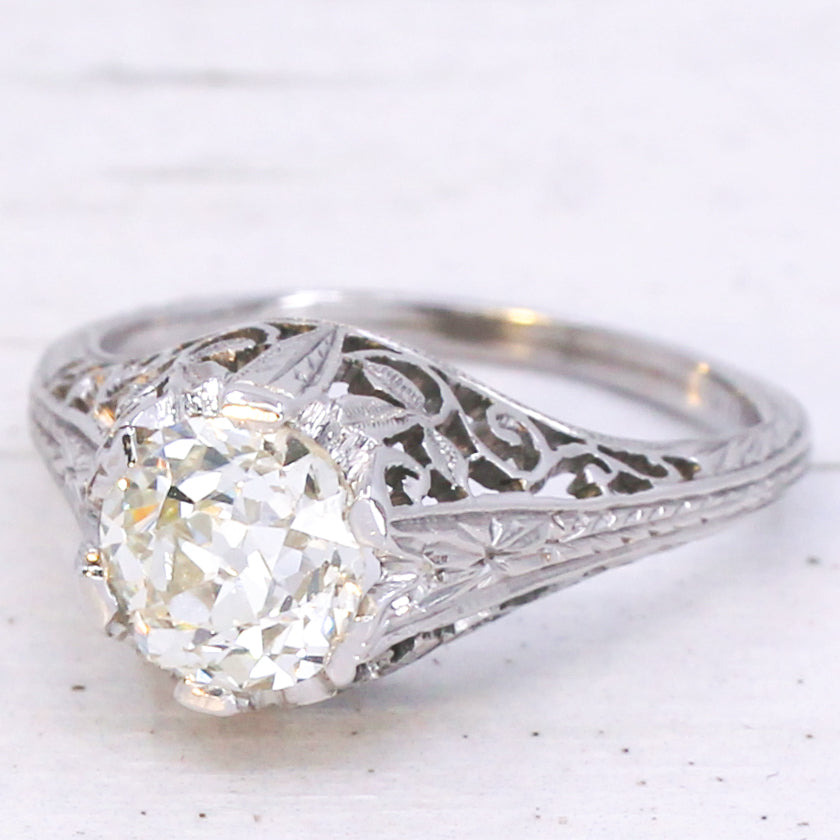 Art Deco engagement ring