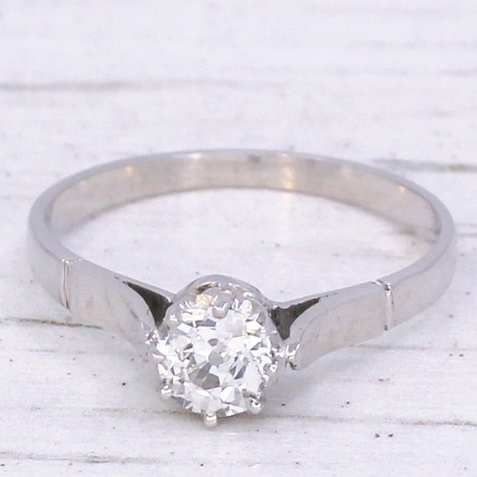 vintage old cut engagement ring