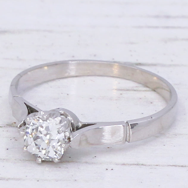 vintage old cut engagement ring