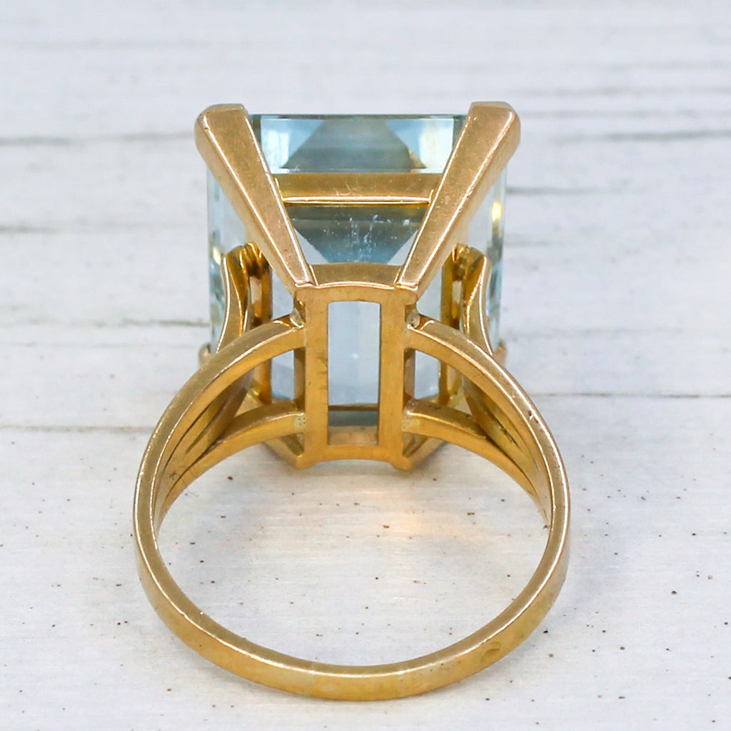 vintage aquamarine ring