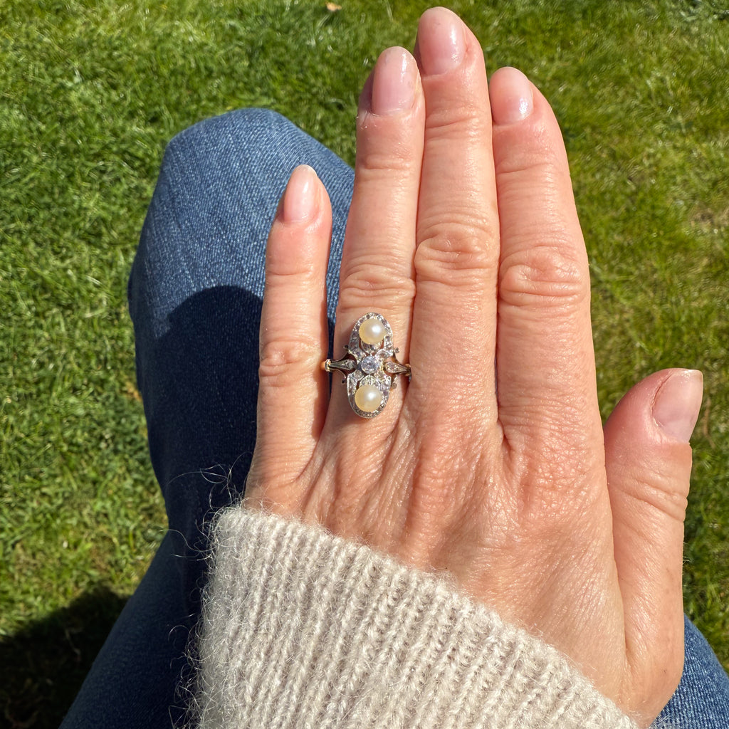 antique pearl ring