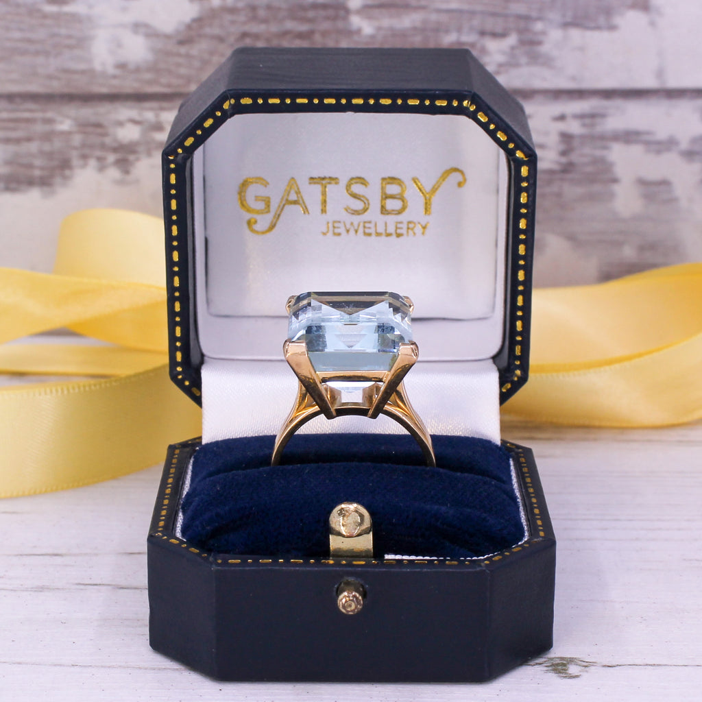 vintage aquamarine ring