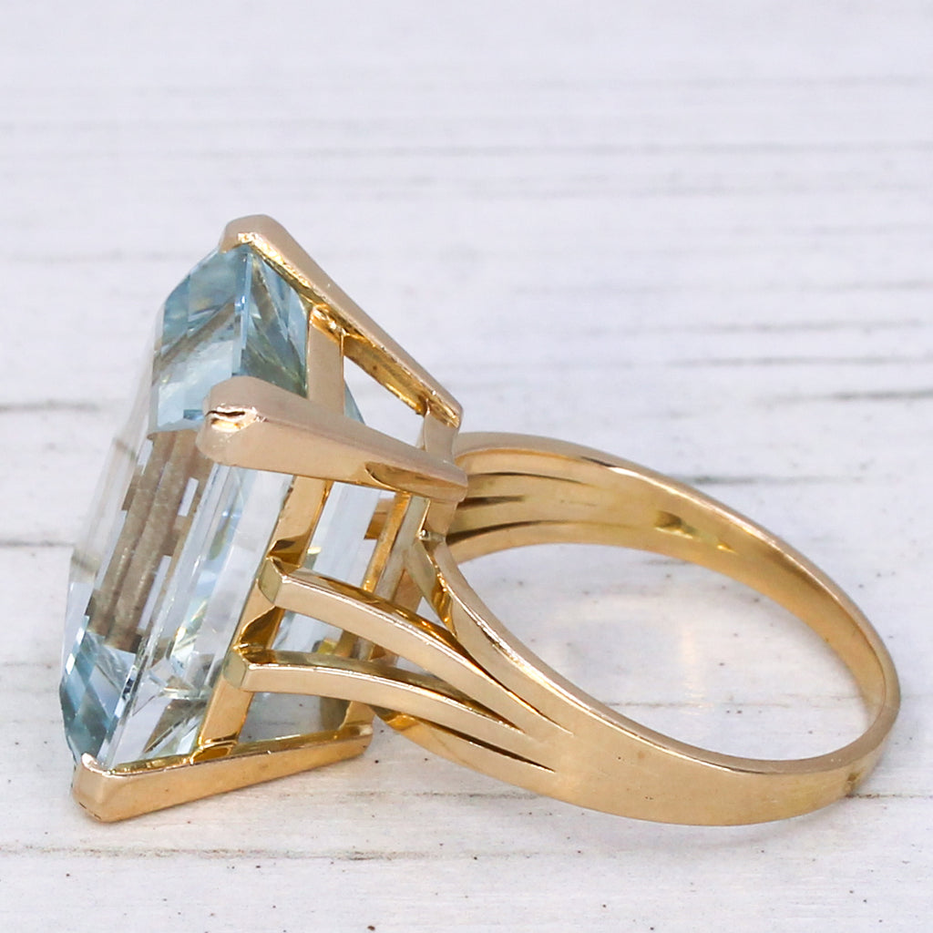 vintage aquamarine ring