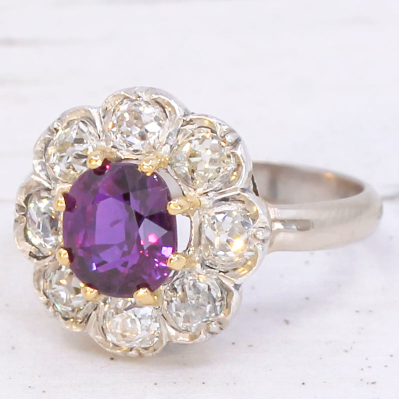 antique ruby and diamond ring