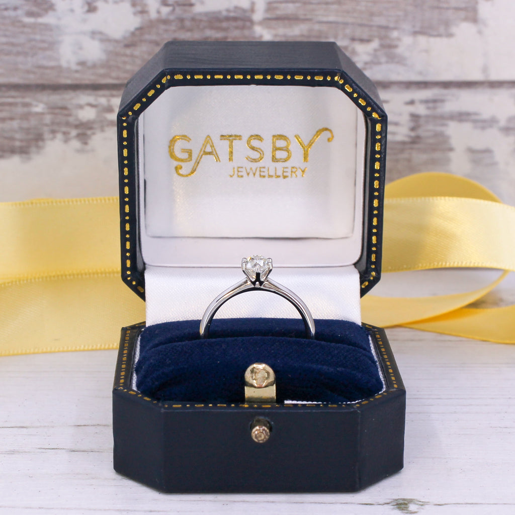 old cut diamond solitaire