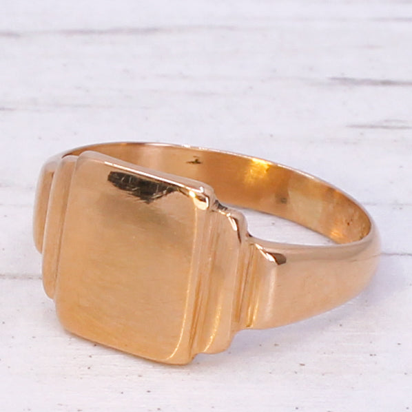 Vintage 22k Signet Ring