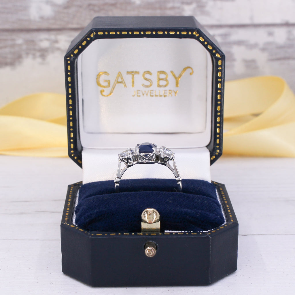 vintage burma sapphire