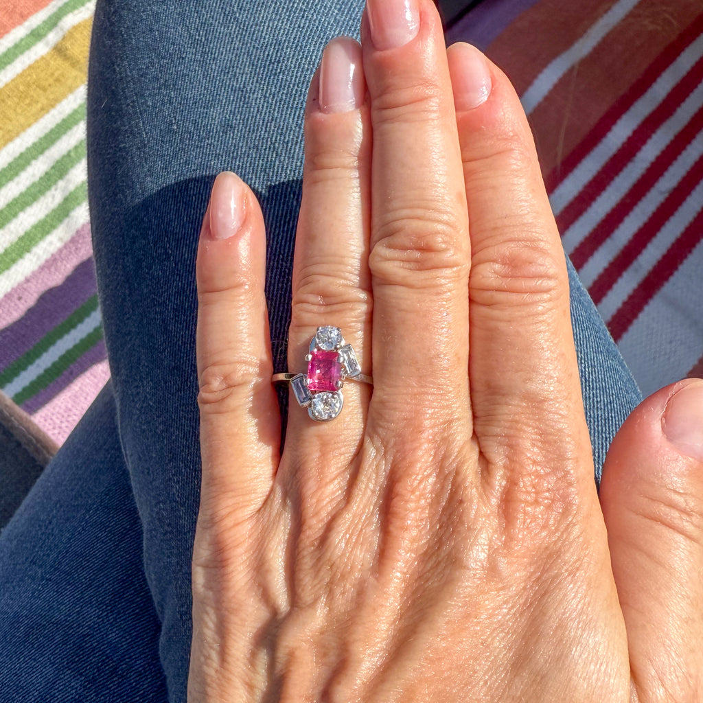 Art Deco Burmese Ruby