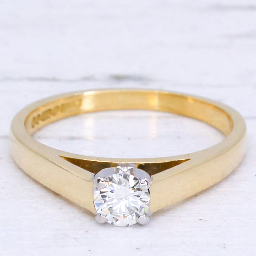 vintage gold engagement ring