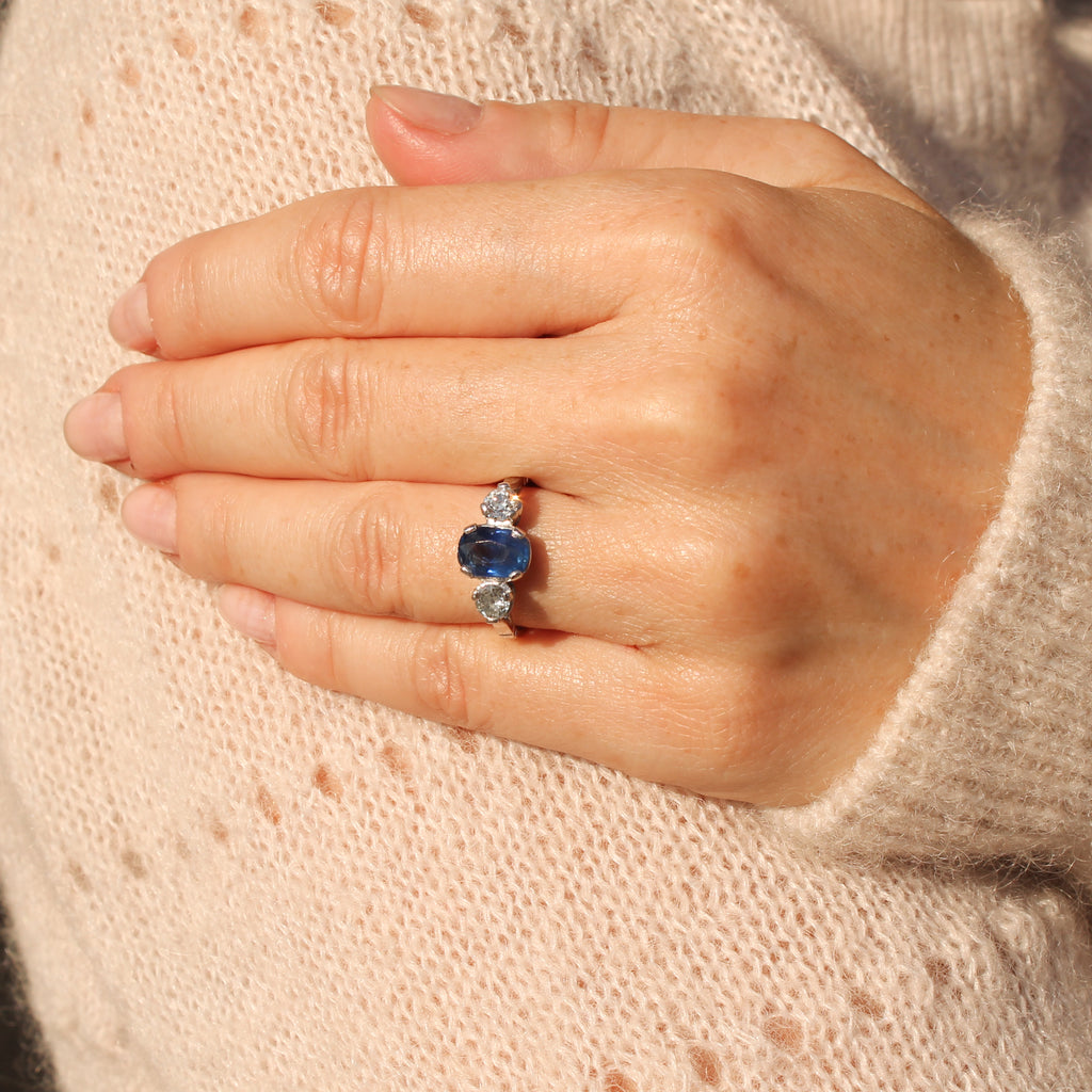 vintage burma sapphire