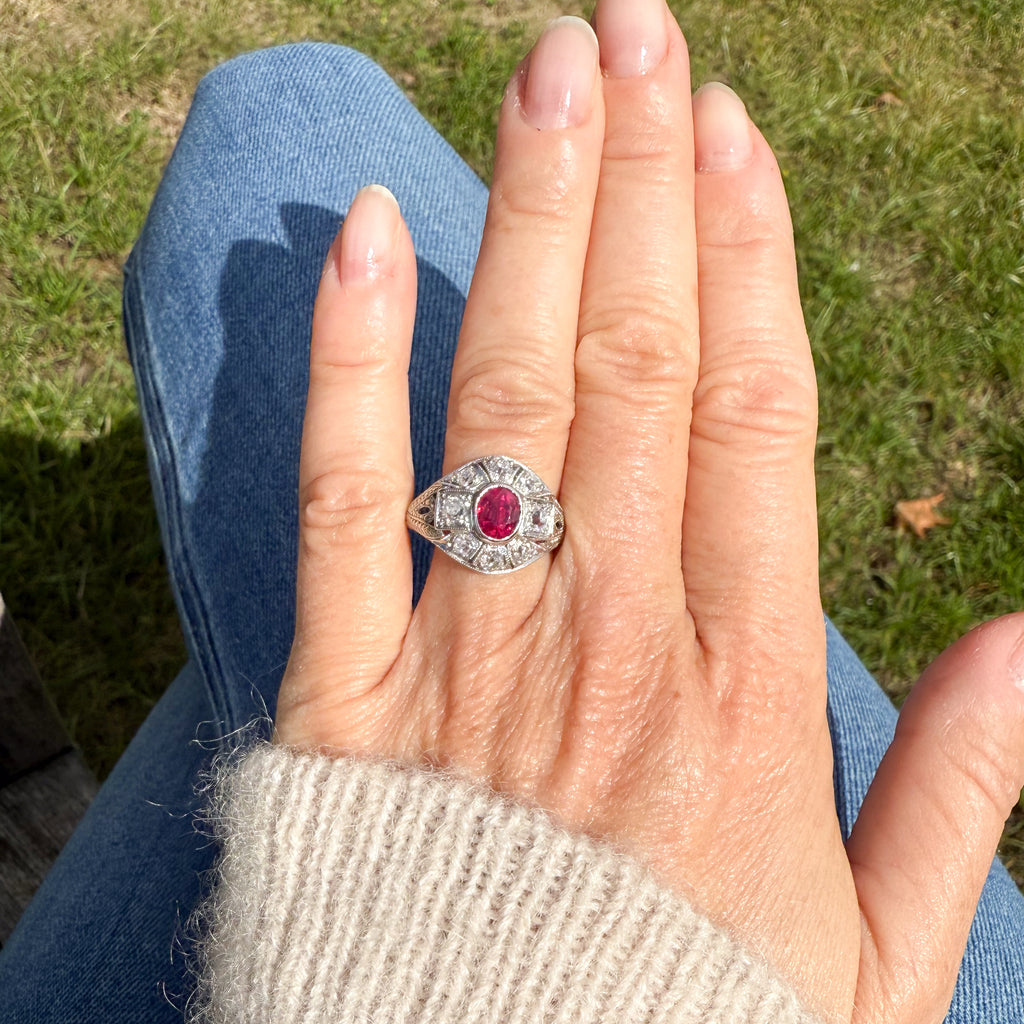 antique ruby ring