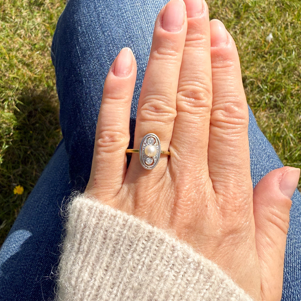 vintage pearl ring