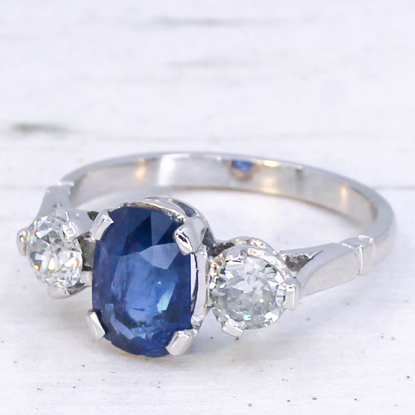 vintage burma sapphire