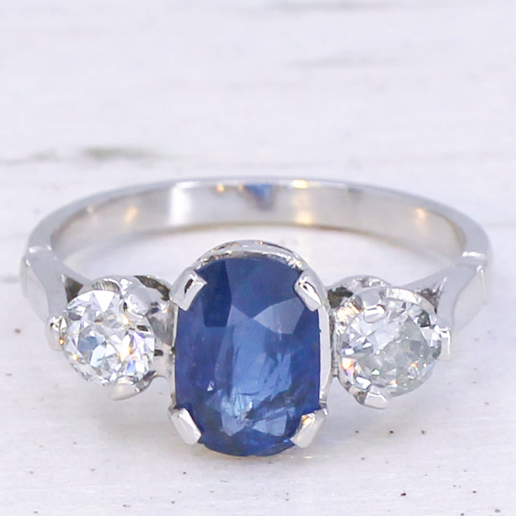 vintage burma sapphire