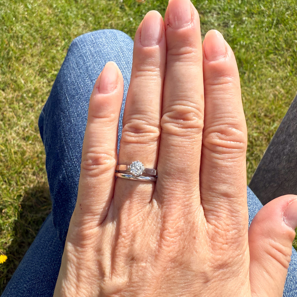 vintage old cut engagement ring