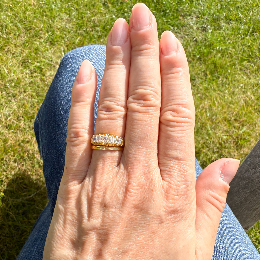 Victorian 5 Stone Diamond Ring