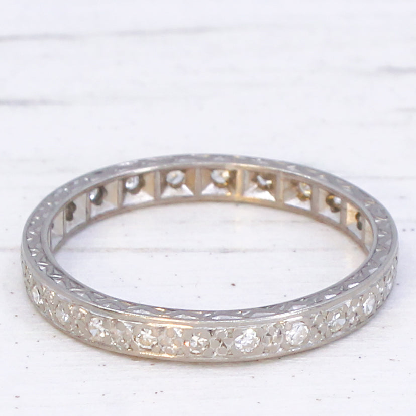 vintage eternity ring, size V