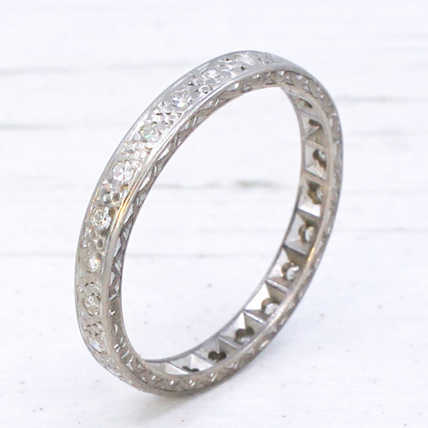 vintage eternity ring, size V