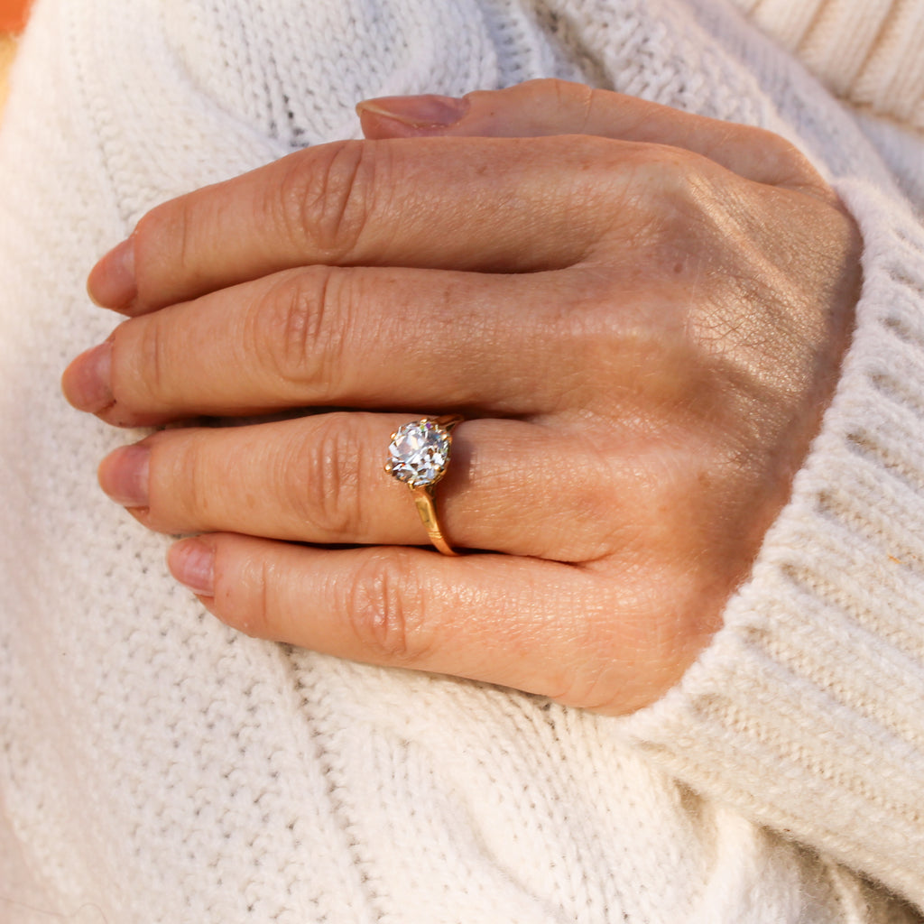 Edwardian diamond solitaire 