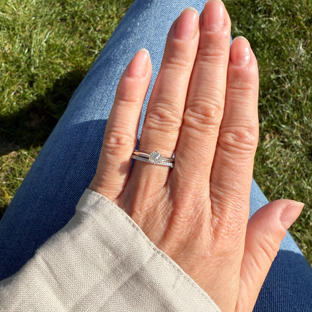 old cut diamond solitaire