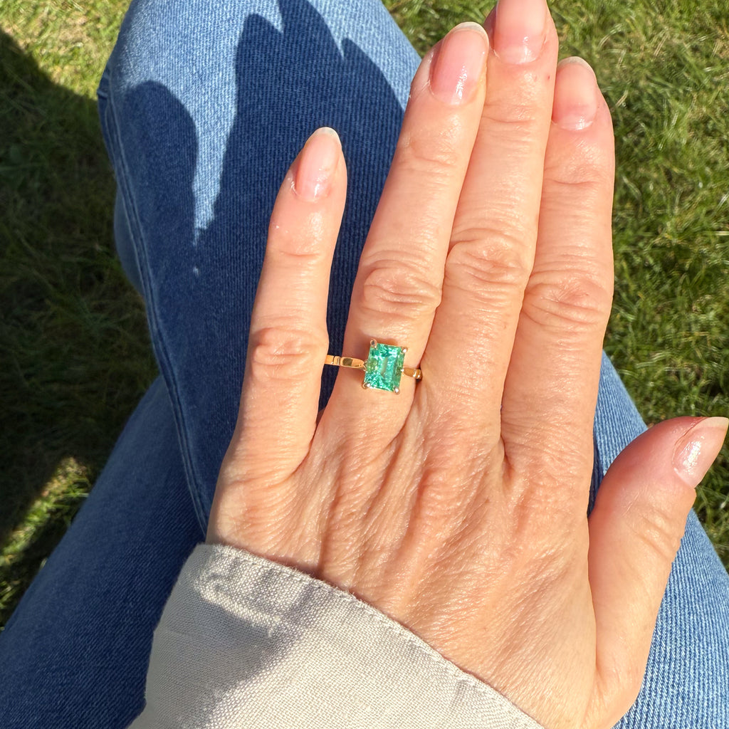 vintage Colombian emerald