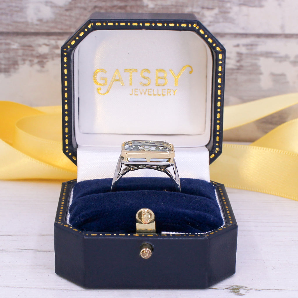 vintage aquamarine ring