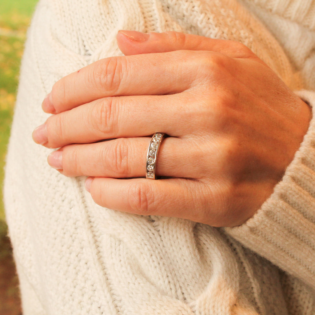 1.00ct 1/2 eternity ring