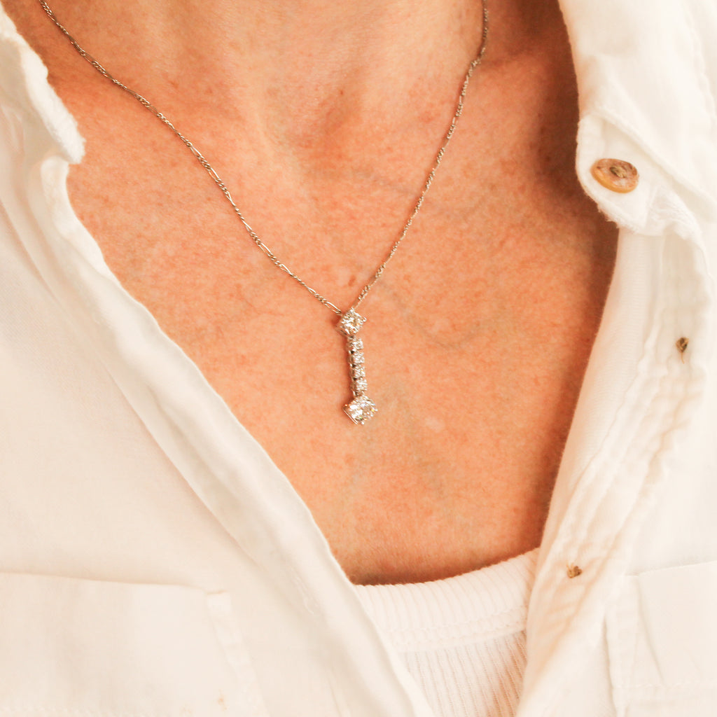 vintage diamond pendant