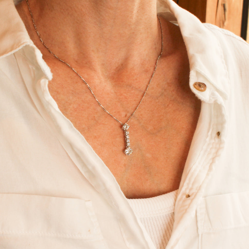 vintage diamond pendant