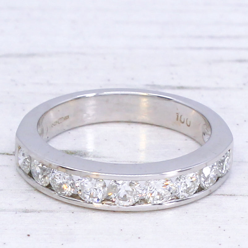 1.00ct 1/2 eternity ring